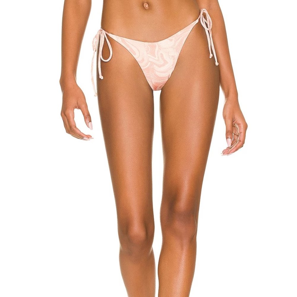 l*space Lennox Tie String Bikini Bottom Classic All Swirled Up Shimmer XL‎